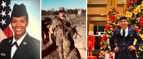 Collage of 3 MGA veterans